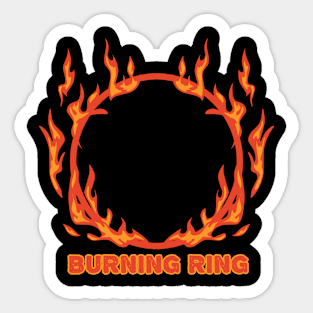 Burning ring Sticker